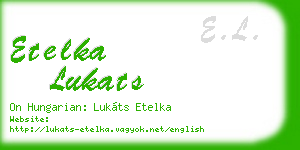 etelka lukats business card